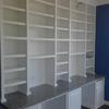 Custom desk and bookshelves